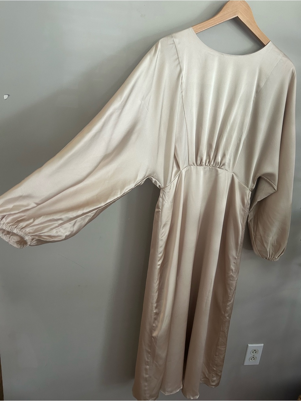 NWT Baltic Born Champagne Long-Sleeve Midi Dress - Picture 3 of 12